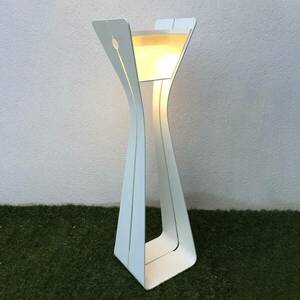 Osmoz LED szolárlámpa alumíniumból, 110 cm, fehér kép