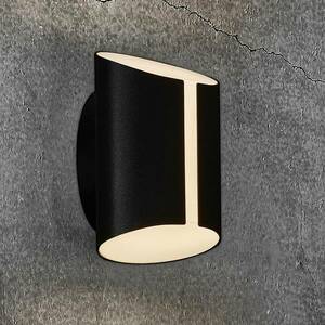 LED kültéri falilámpa Grip, CCT Smart Home, fekete kép