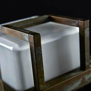 LED kültéri falilámpa Ice Cubic 3407, antik s.réz kép