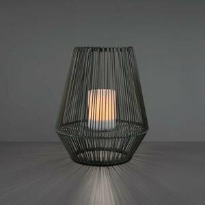 Mineros LED-es napelemes asztali lámpa, szürke, magasság 30, 5 cm kép