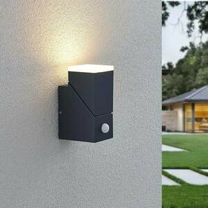 LED kültéri fali lámpa Sally, 1 izzós, érzékelővel kép