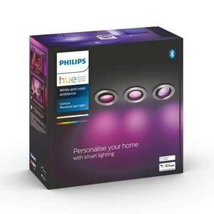 Philips Hue Centura beépíthető spot kerek 3-as alu kép