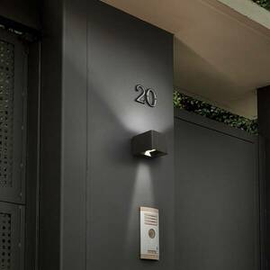 LED-C4 Wilson LED külső fali lámpa, 11 cm antracit kép