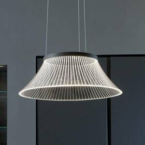 Plissé LED függő lámpa, ernyő lézer gravírozott kép