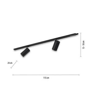 PURE Technik LED sávfény, 2-lámpás, fekete kép