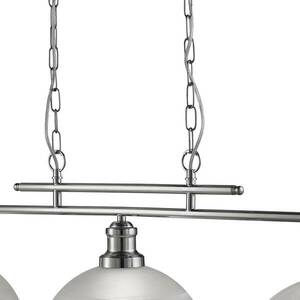 Bistro függő lámpa, 3-izzós, ezüst kép