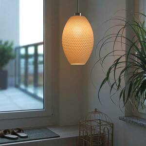 Függő lámpa Diamant Olive bioanyagból, linen kép