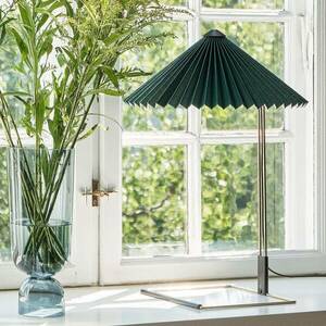HAY Matin 380 LED-es pliszírozott asztali lámpa, zöld kép