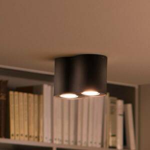 Philips Hue White Ambiance Pillar spot 2égő fekete kép