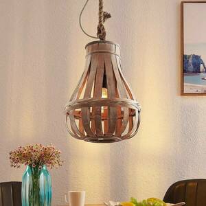 Lindby Haruno függő lámpa rattan, 33 cm kép