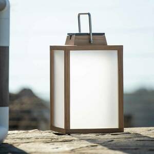 Tradition teakfa LED napelemes lámpa Magassága 40 cm kép