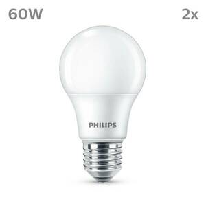 Philips LED izzó E27 8W 806lm 2700K matt 2db kép