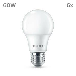 Philips LED izzó E27 8W 806lm 2700K matt 6db kép