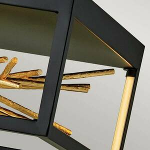 LED mennyezeti lámpa Styx fekete 3, 000 K 46 x 22cm kép