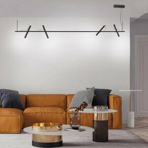 PURE Tutua LED függő lámpa, 4-izzós, fekete kép