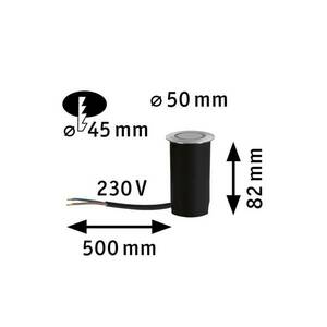 Paulmann Goldlicht LED padlóba s. lámpa 5cm blende kép