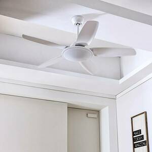 Starluna LED mennyezeti ventilátor Divian, fehér, DC, csendes, CCT kép