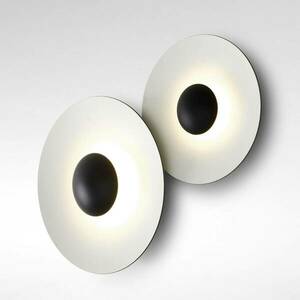 MARSET Ginger 42C LED fali lámpa Ø42cm fekete/feh kép