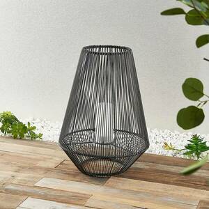 Lindby Kaati LED szolárlámpa, Rattan, 37 cm kép
