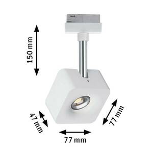 Paulmann URail Cube LED spotlámpa dim. 2700K fehér kép