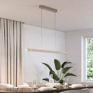 Quitani LED-es függőlámpa Elna, hossza 118 cm, nikkel kép