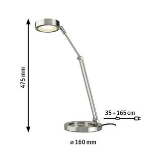 Paulmann Zed LED íróasztal lámpa, csiszolt vas kép