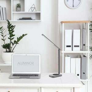 Aluminor Luna LED asztali lámpa USB-vel kép