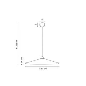 MARKET SET Sonia Laudet függő lámpa Ø80 cm homok kép