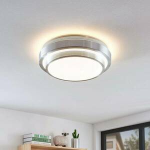 Lindby Naima LED alu mennyezeti lámpa kerek 34 cm kép
