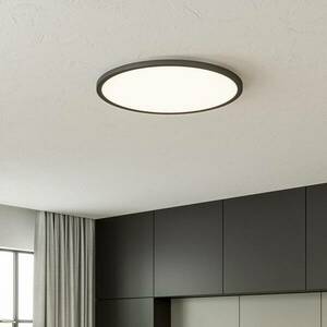 LED mennyezeti lámpa Tuco CCT, szab., fekete Ø50cm kép