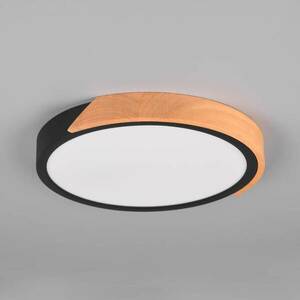 Jano LED mennyezeti lámpa, Ø31, 5cm, 3000 K, fekete kép