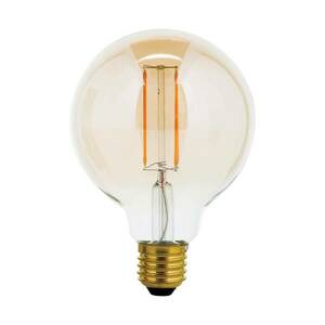 LED gömb lámpa E27 G95 6W borostyán 2 200K dimm. kép
