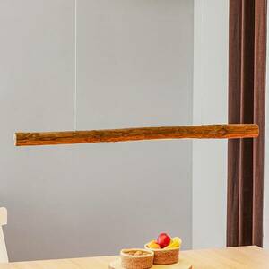 Lucas függőlámpa, pácolt fenyőfa 115cm hosszú kép