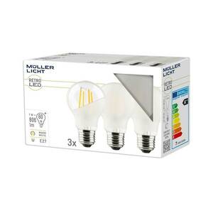 Müller Licht LED lámpa E27 7W 827 matt 3db-os kép