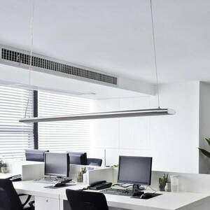 Vinca LED-es függőlámpa, 120 cm hosszú, fehér/ezüst kép