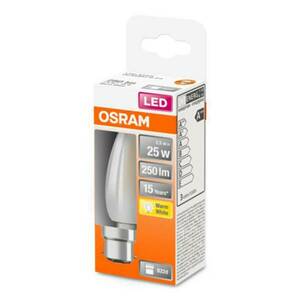 OSRAM LED gyertyalámpa B22d 2, 5W 2, 700K matt kép