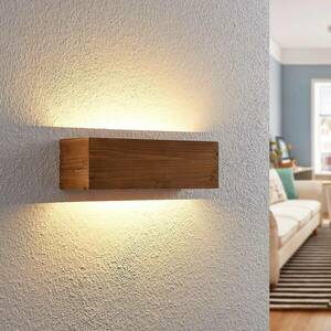 Lindby Benicio fa LED fali lámpa, szögletes, 37 cm kép