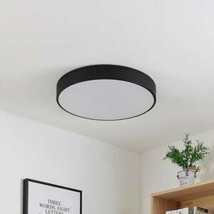 Lindby Simera LED mennyezeti lámpa 50cm, fekete kép