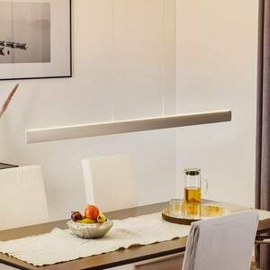 LED függő lámpa Runa, nikkel, hossza 132 cm kép