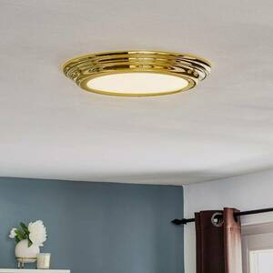 LED mennyezeti lámpa Welland IP44, sárg.ré. csisz. kép