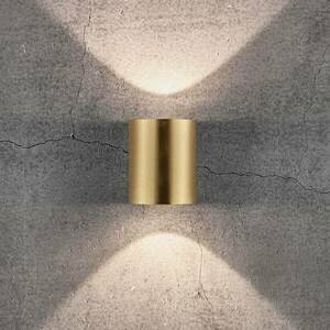 LED kültéri fali lámpa Canto 2, 10 cm, sárgaréz kép