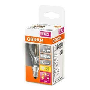 OSRAM Classic P LED lámpa E14 4W 827 3fok. dimm. kép