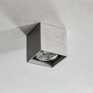 Ara mennyezeti lámpa 14cm x 14cm betonkocka formájában kép