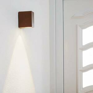 Rozsdabarna LED kültéri fali Tavi 9, 5cm magas kép