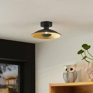 Lindby Narisara mennyezeti lámpa fekete-arany 20cm kép