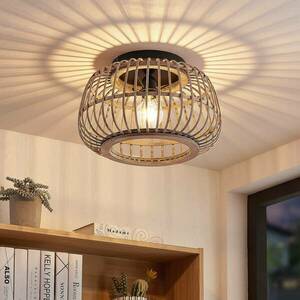 Lindby Bominio Rattan mennyezeti lámpa, 40 cm kép