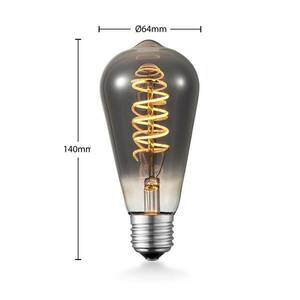 Lucande LED izzó E27 ST64 4W 1800 K szab titán kép