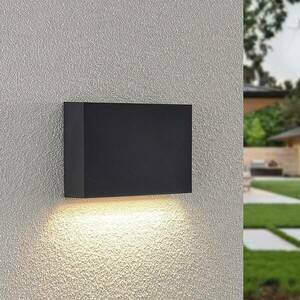 Lindby LED kültéri fali lámpa Jarte, 20 cm, lefelé, sötétszürke kép