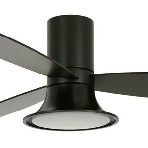 Beacon mennyezeti ventilátor világítással Flusso fekete 132cm csendes kép