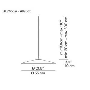 Luceplan Koinè LED függőlámpa 927 Ø55cm kék kép